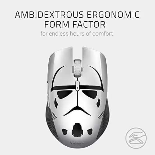 Razer Atheris Ambidextrous Wireless Mouse: 7200 DPI Optical Sensor - 350 Hr Battery Life - USB Wireless Receiver & Bluetooth Connection - Stormtrooper Limited Edition image