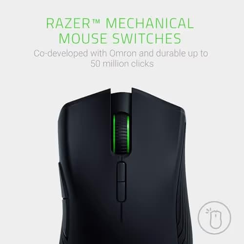 Razer Mamba Wireless 2018. True 16,000 DPS 5G Optical Sensor, Wired-Wireless Capability (50 Hour Battery Life), Powered by Razer Chroma, Ergonomic Gaming Mouse (Renewed) image