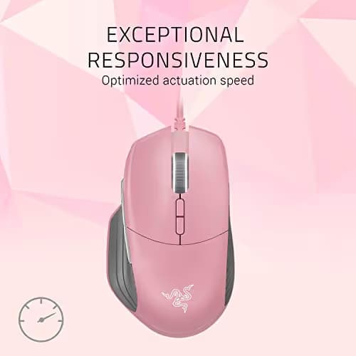 Razer Basilisk Quartz: True 16,000 5G Optical Sensor - Removable Dpi Clutch & Customizable Scroll Wheel Resistance - Ergonomic Form Factor - Esports Gaming Mouse image