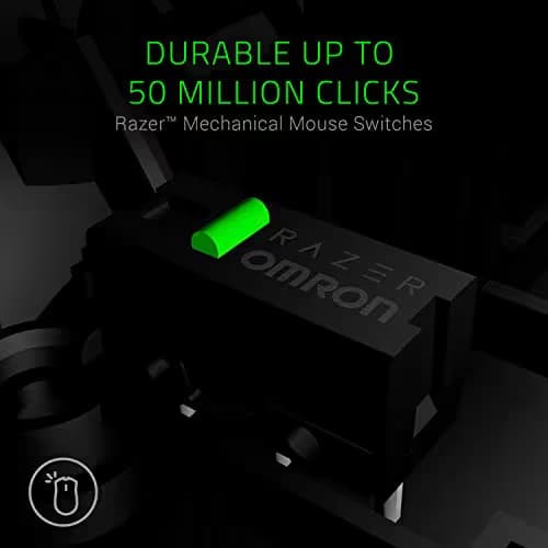 Razer Basilisk Quartz: True 16,000 5G Optical Sensor - Removable Dpi Clutch & Customizable Scroll Wheel Resistance - Ergonomic Form Factor - Esports Gaming Mouse image