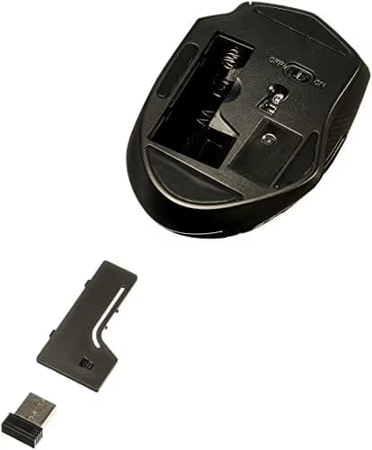 AmazonBasics Ergonomic Wireless PC Mouse - DPI adjustable - Black image