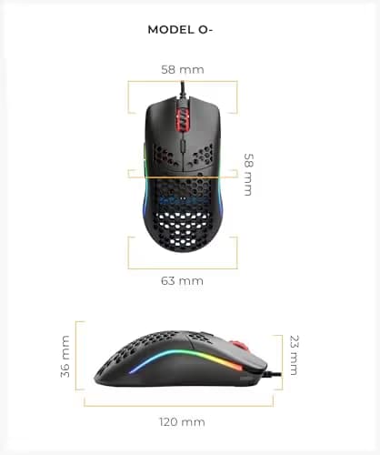 Glorious Model O- Wired Optical Black Mouse image