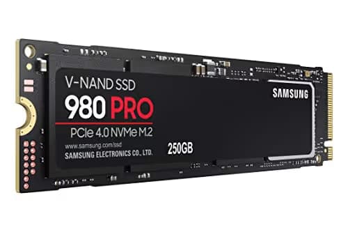 980 PRO 250GB Internal Gaming SSD PCIe Gen 4 x4 NVMe image