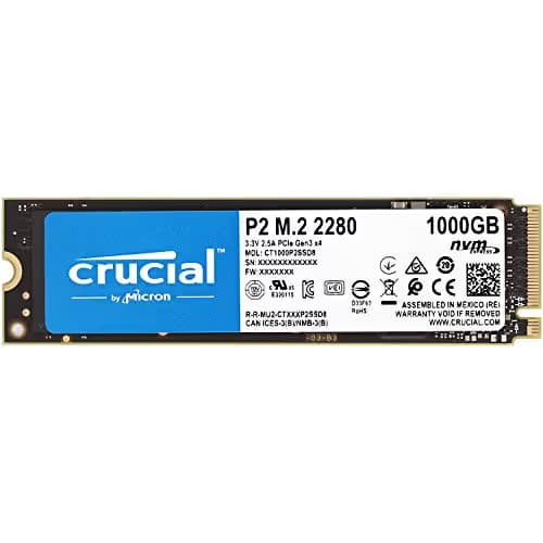 Crucial P2 1TB SSD M.2-2280 PCIe 3.0 X4 NVMe main image