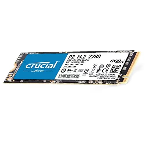 Crucial P2 250GB 3D NAND NVMe M.2 SSD main image