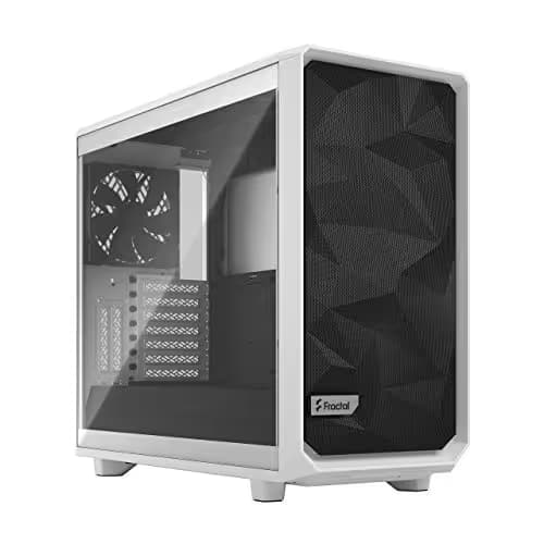 Fractal Design Meshify 2 Clear Tempered Glass ATX Mesh Mid-Tower Computer Case - White image