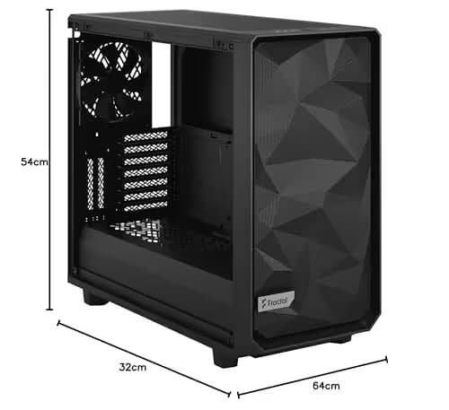 Fractal Design Meshify 2 Black ATX Flexible Mid Tower Computer Case image
