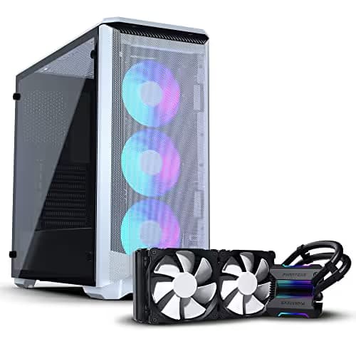 Phanteks Eclipse P400A Digital ATX Mid Tower White Tempered Glass USB 3.2 Gen 1 Type-A image