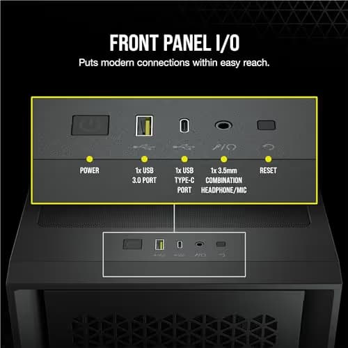 Corsair 4000D AIRFLOW Tempered Glass Mid-Tower ATX Case - Black image
