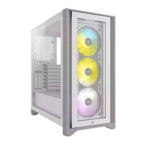Corsair iCUE 4000X RGB ATX Mid Tower White Tempered Glass image