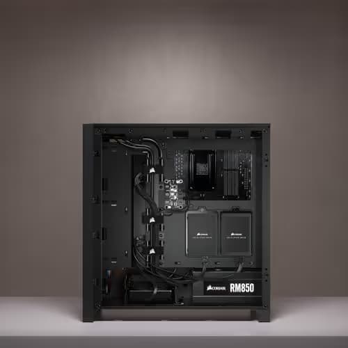 Corsair iCUE 4000X ATX Mid Tower Black RGB Tempered Glass image
