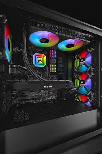 Corsair iCUE H100i ELITE CAPELLIX Water 75 CFM 240mm Black image