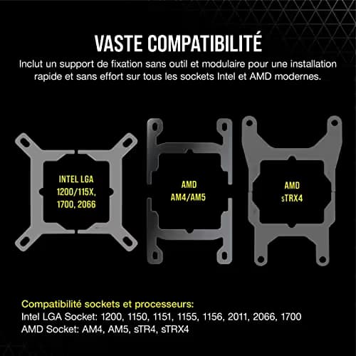 Corsair iCUE H115i ELITE CAPELLIX Water 280mm 97 CFM Black image
