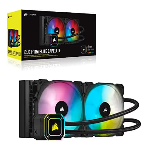 Corsair iCUE H115i ELITE CAPELLIX Water 280mm 97 CFM Black image
