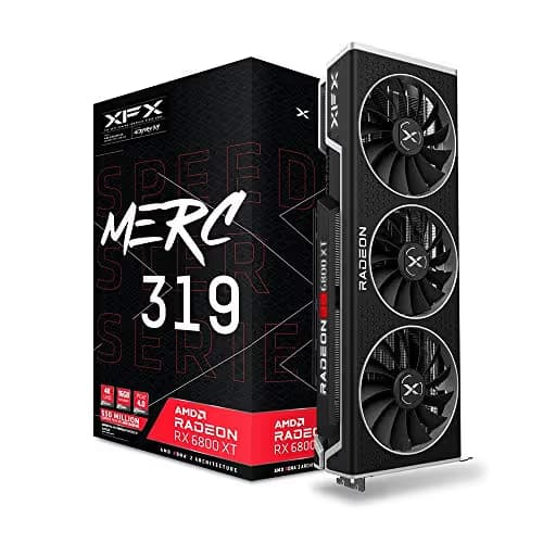 XFX Speedster MERC 319 AMD Radeon RX 6800 XT BLACK Gaming Graphics Card with 16GB GDDR6, AMD RDNA™ 2 image