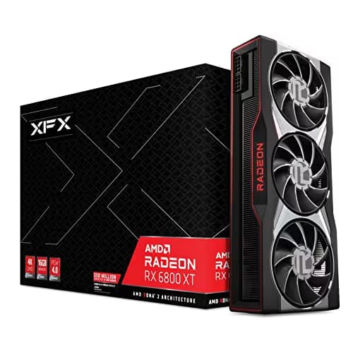 XFX Speedster MERC 319 AMD Radeon™ RX 6800 XT BLACK Gaming Graphics Card main image