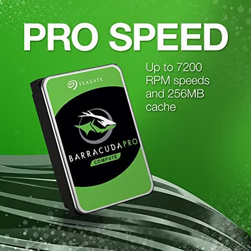 Seagate Barracuda Pro 14TB Internal Hard Drive Performance HDD – 3.5 Inch SATA 6 Gb/s 7200 RPM 256MB Cache for Computer Desktop PC, Data Recovery (ST14000DM001) image
