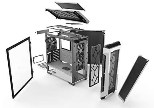 Phanteks Eclipse P600S DRGB Silent, E-ATX/ATX,Hibrida,Silenciosa, Cristal templado,DRGB 140mm x3,USB 3.0 Y Tipo C, Blanca image