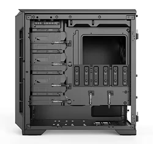 Phanteks (PH-EC600PSC_BK01) Eclipse P600S Hybrid Silent and Performance ATX Chassis - Fabric Filter, Dual System Support, PWM hub, Sound dampening Panels Closed Panels, Black image