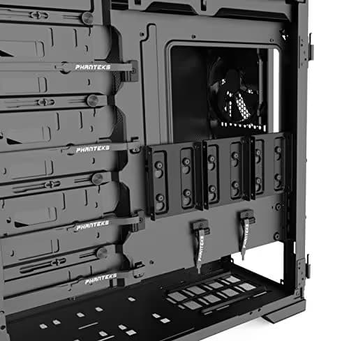 Phanteks (PH-EC600PSC_BK01) Eclipse P600S Hybrid Silent and Performance ATX Chassis - Fabric Filter, Dual System Support, PWM hub, Sound dampening Panels Closed Panels, Black image