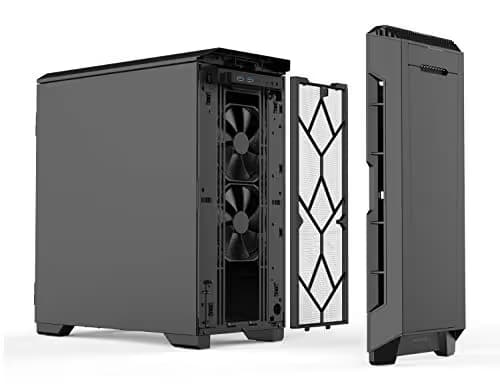 Phanteks (PH-EC600PSC_BK01) Eclipse P600S Hybrid Silent and Performance ATX Chassis - Fabric Filter, Dual System Support, PWM hub, Sound dampening Panels Closed Panels, Black image