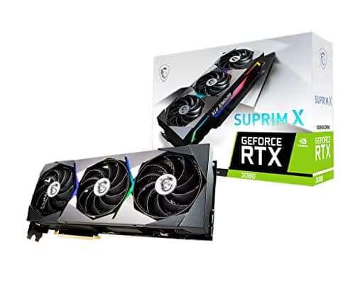MSI SUPRIM X GeForce RTX 3080 10GB GDDR6X Black / Silver image