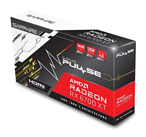 Sapphire PULSE Radeon RX 6700 XT 12GB GDDR6 Black image