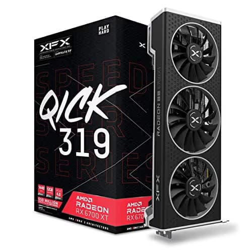 XFX Speedster QICK 319 Core Radeon RX 6700 XT 12GB GDDR6 Black image