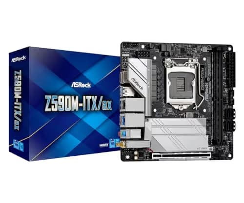 ASRock Z590M-ITX/ax LGA 1200 Mini ITX Intel Motherboard image