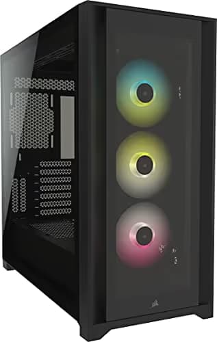 Corsair iCUE 5000X RGB ATX Mid Tower Black Tempered Glass Side Panel image
