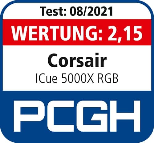 Corsair iCUE 5000X RGB ATX Mid Tower Black Tempered Glass Side Panel image