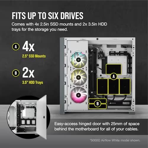 Corsair 5000D AIRFLOW ATX Mid Tower Black with Tempered Glass Side Panel image