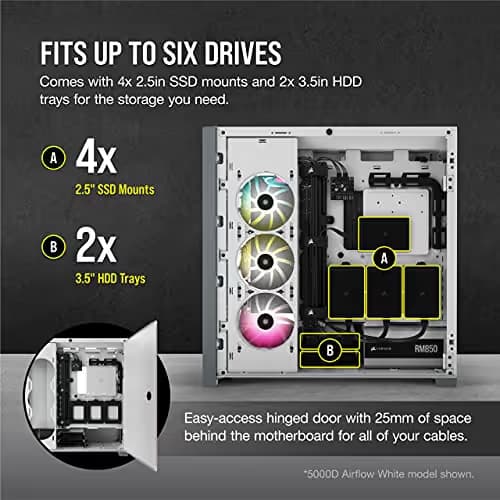 Corsair 5000D Tempered Glass Mid-Tower ATX PC Case - Black image