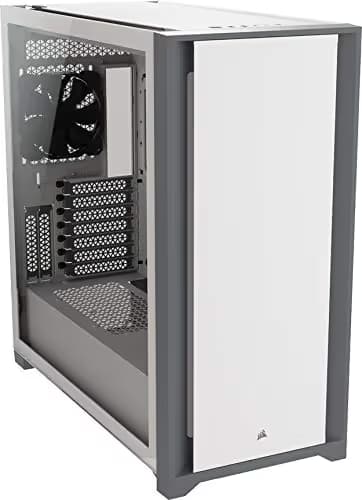 5000D Tempered Glass Mid-Tower ATX PC Case — White main image