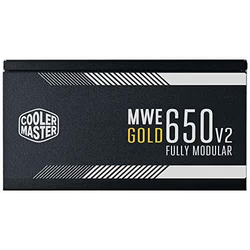 Cooler Master MWE Gold 650 V2 Fully Modular, 650W, 80+ Gold Efficiency, 2 EPS Connectors, 120mm HDB Fan, Semi-fanless Operation, 5 Year Warranty image