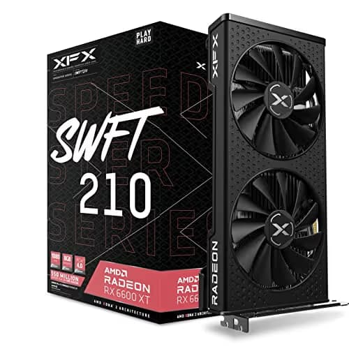 XFX Speedster SWFT 210 AMD Radeon™ RX 6600 XT Core Gaming Graphics Card with 8GB GDDR6, AMD RDNA™ 2 main image
