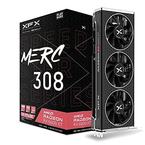 XFX Radeon RX 6600 XT Speedster MERC 308 8GB GDDR6 Black image