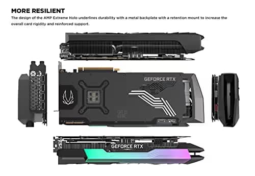 Zotac AMP Extreme Core Holo GeForce RTX 3090 Ti 24GB GDDR6X Black image