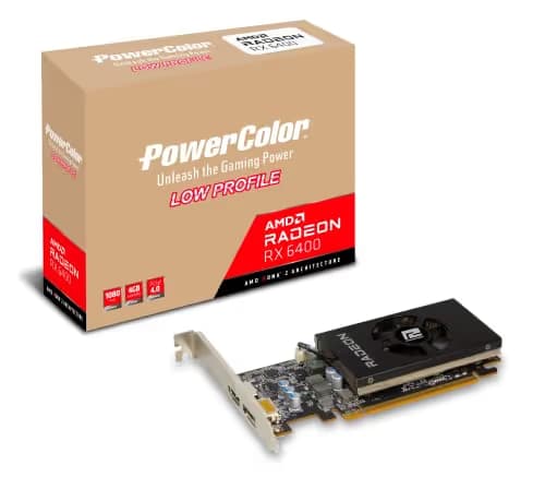 PowerColor Low Profile Radeon RX 6400 4 GB image
