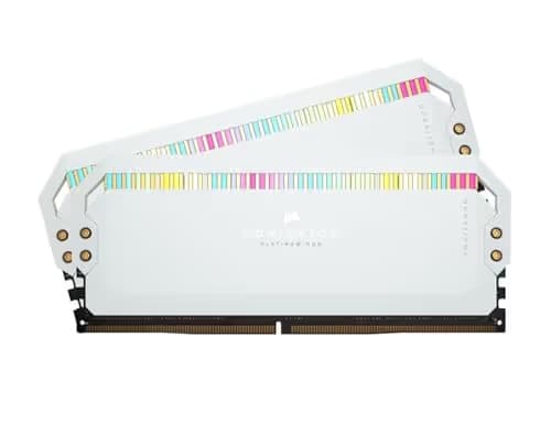 CORSAIR DOMINATOR PLATINUM RGB 32GB (2x16GB) DDR5 DRAM 6600MHz C32 Memory Kit — Black image