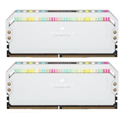 CORSAIR DOMINATOR PLATINUM RGB 32GB (2x16GB) DDR5 DRAM 6600MHz C32 Memory Kit — Black image