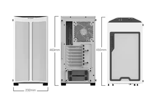 be quiet! Pure Base 500DX ATX Mid Tower White with Tempered Glass Side Panel and USB 3.2 Gen 2 Type-C / USB 3.2 Gen 1 Type-A image