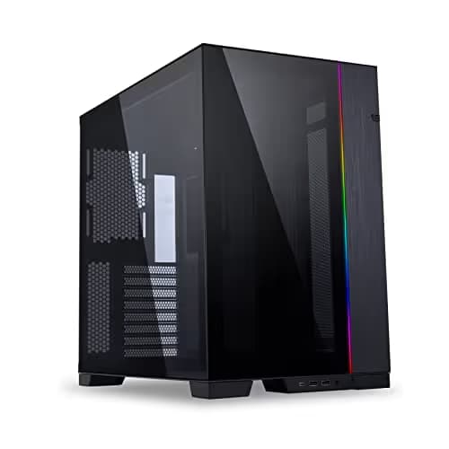 LIAN LI O11 Dynamic EVO O11DEX Black Aluminum / Steel / Tempered Glass ATX Mid Tower Computer Case image