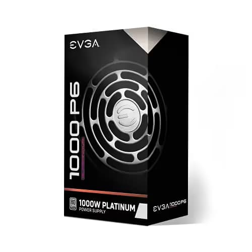 EVGA SuperNOVA Black / Silver 1000 P6 1000W Fully Modular 80+ Platinum Certified ATX image