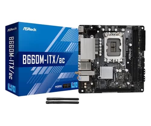 ASRock B660M-ITX/AC LGA 1700 Intel B660 SATA 6Gb/s DDR4 Mini ITX Motherboard image