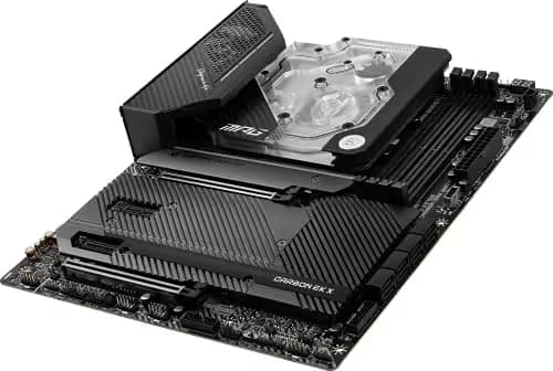 MSI MPG X570S CARBON EK X Gaming Motherboard (ATX, AMD, Socket AM4. DDR4, PCIe 4, CFX, M.2 Slots, Wi-Fi 6E) image