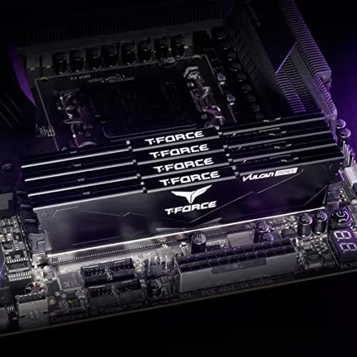 TeamGrourp T-Force Vulcan 16GB (2 x 8GB) 288-Pin PC RAM DDR5 5200 (PC5 41600) Desktop Memory Model FLBD516G5200HC40CDC01 image