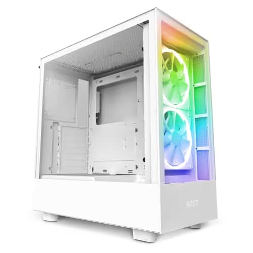 NZXT H5 Elite ATX Mid Tower White Tempered Glass main image