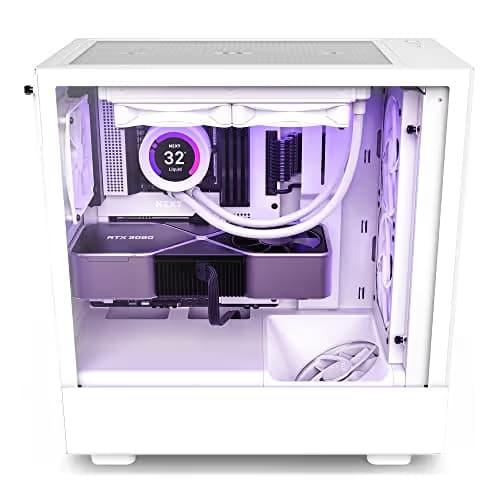 NZXT H5 Elite ATX Mid Tower White Tempered Glass image