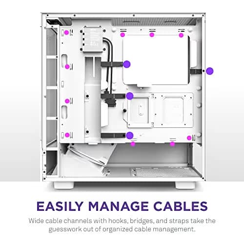 NZXT H5 Elite ATX Mid Tower White Tempered Glass image